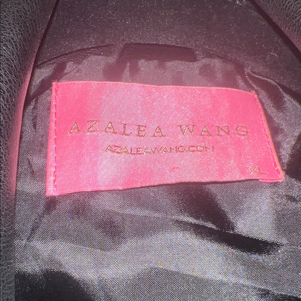Azalea Wang Stylish Black Ruffled Faux Leather Vest XL - Picture 3 of 9